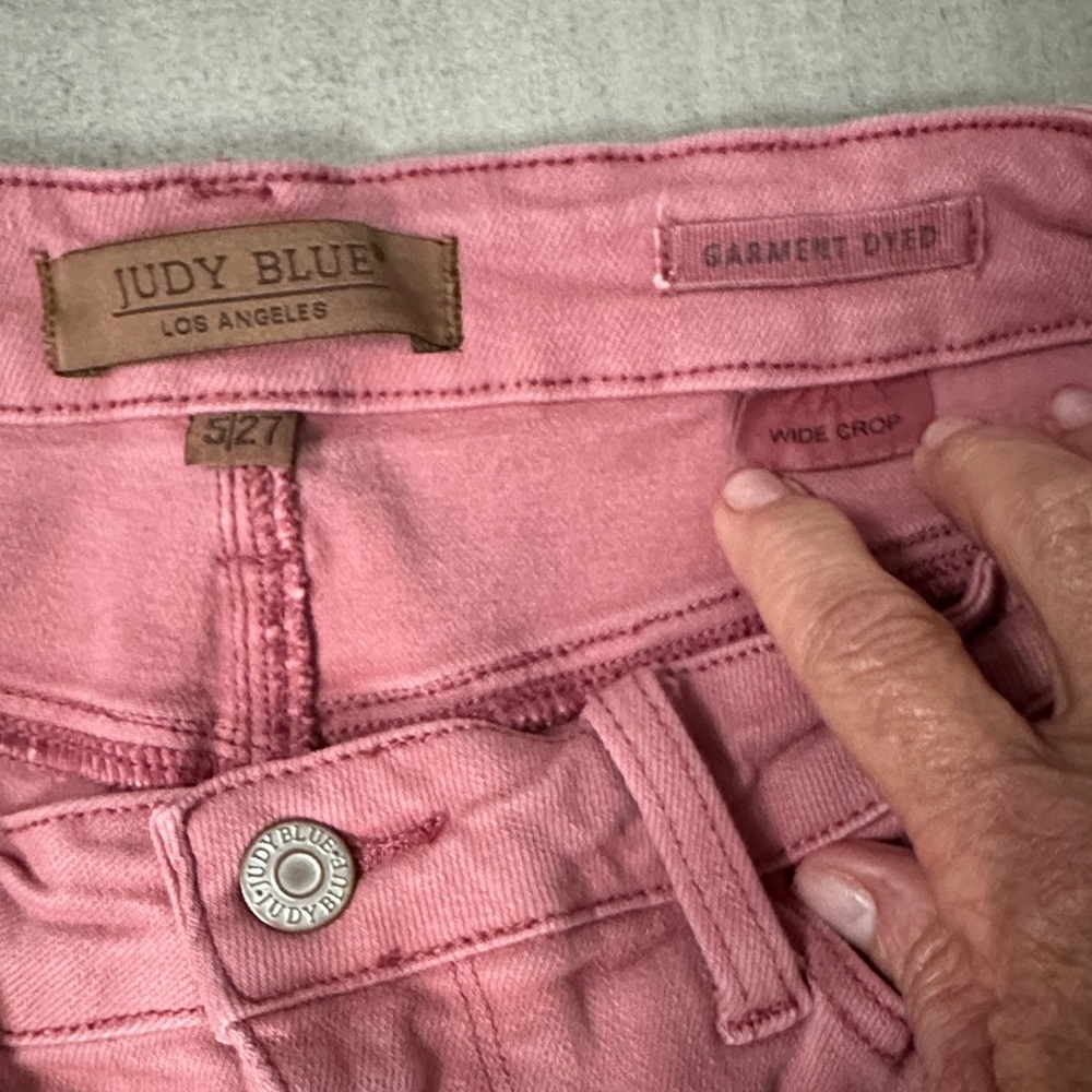 EUC WIRN x 1. Judy Blue Mauve Wide Leg Jeans - Picture 4 of 6
